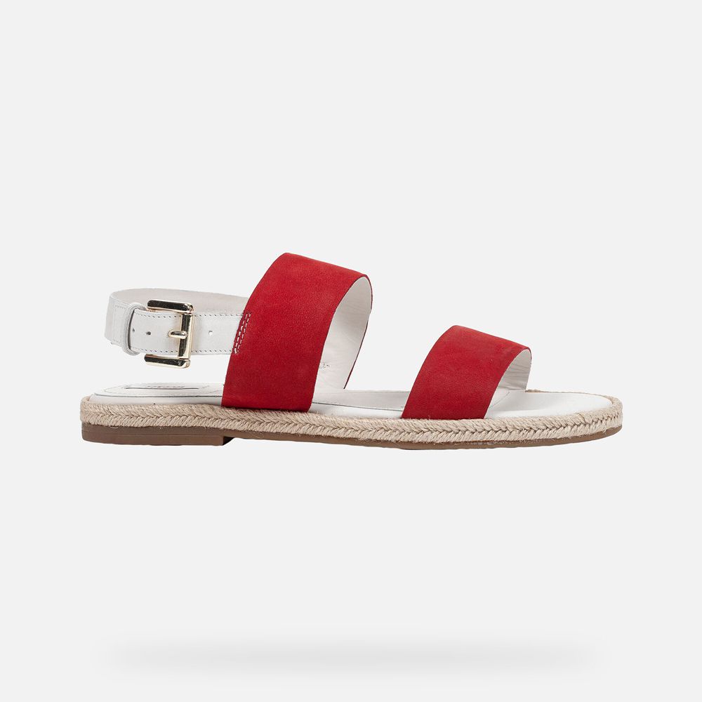 Geox Sandals Red/White Kolleen - Geox Womens Shoes - GWZIOP895